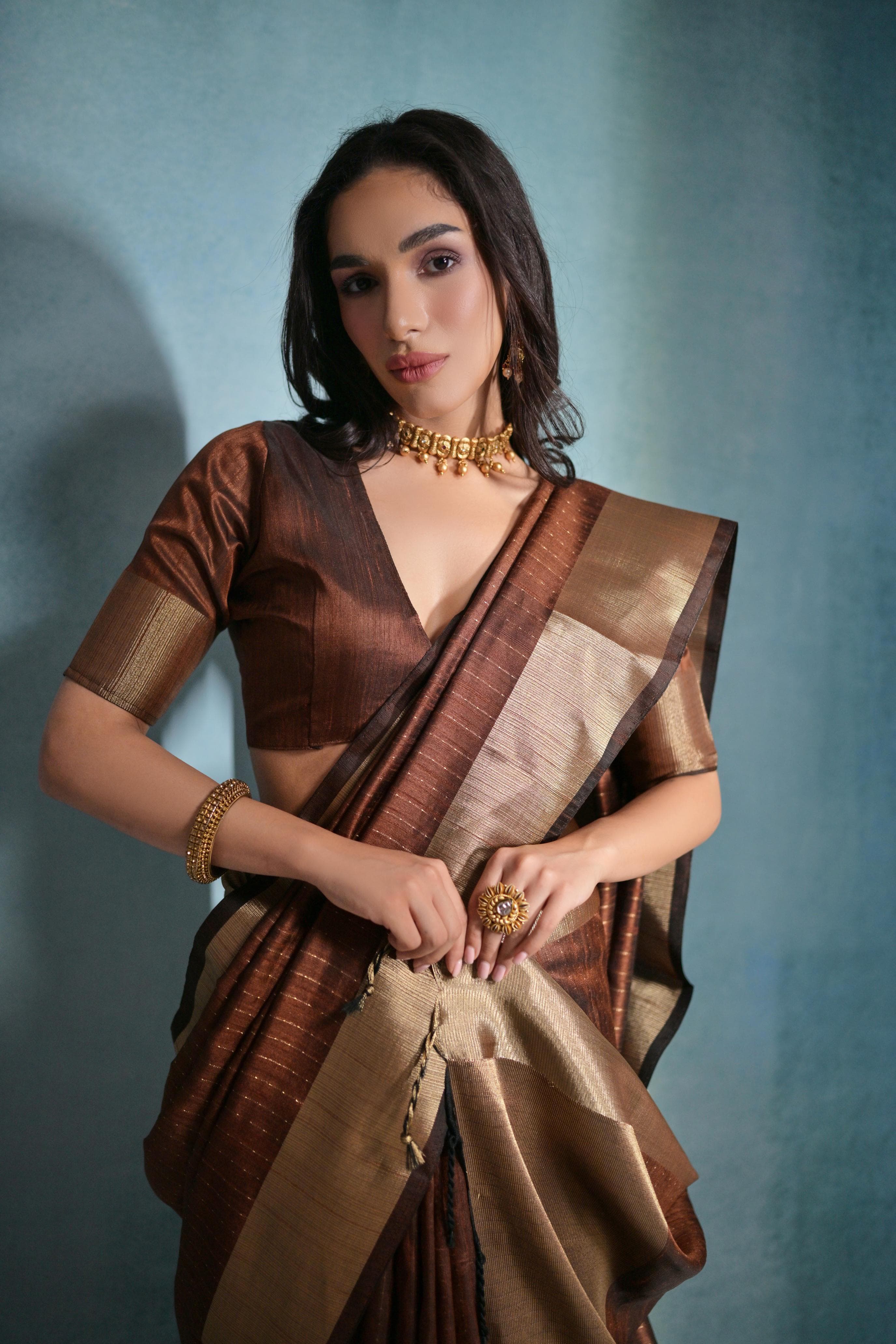 Beautiful Designer Soft Banarasi Raw Silk Saree