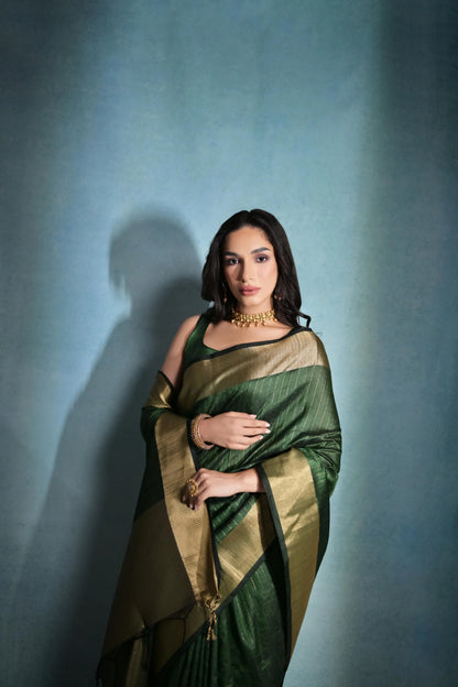 Beautiful Designer Soft Banarasi Raw Silk Saree