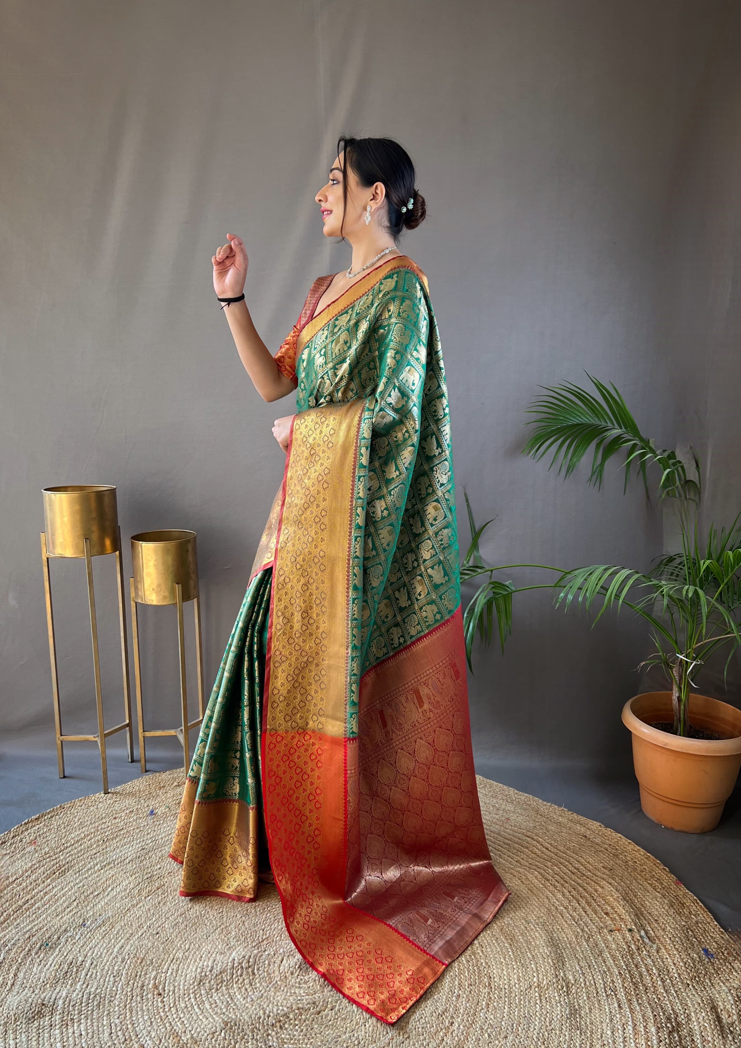 Beautiful Designer Kajal Pattu Silk Saree