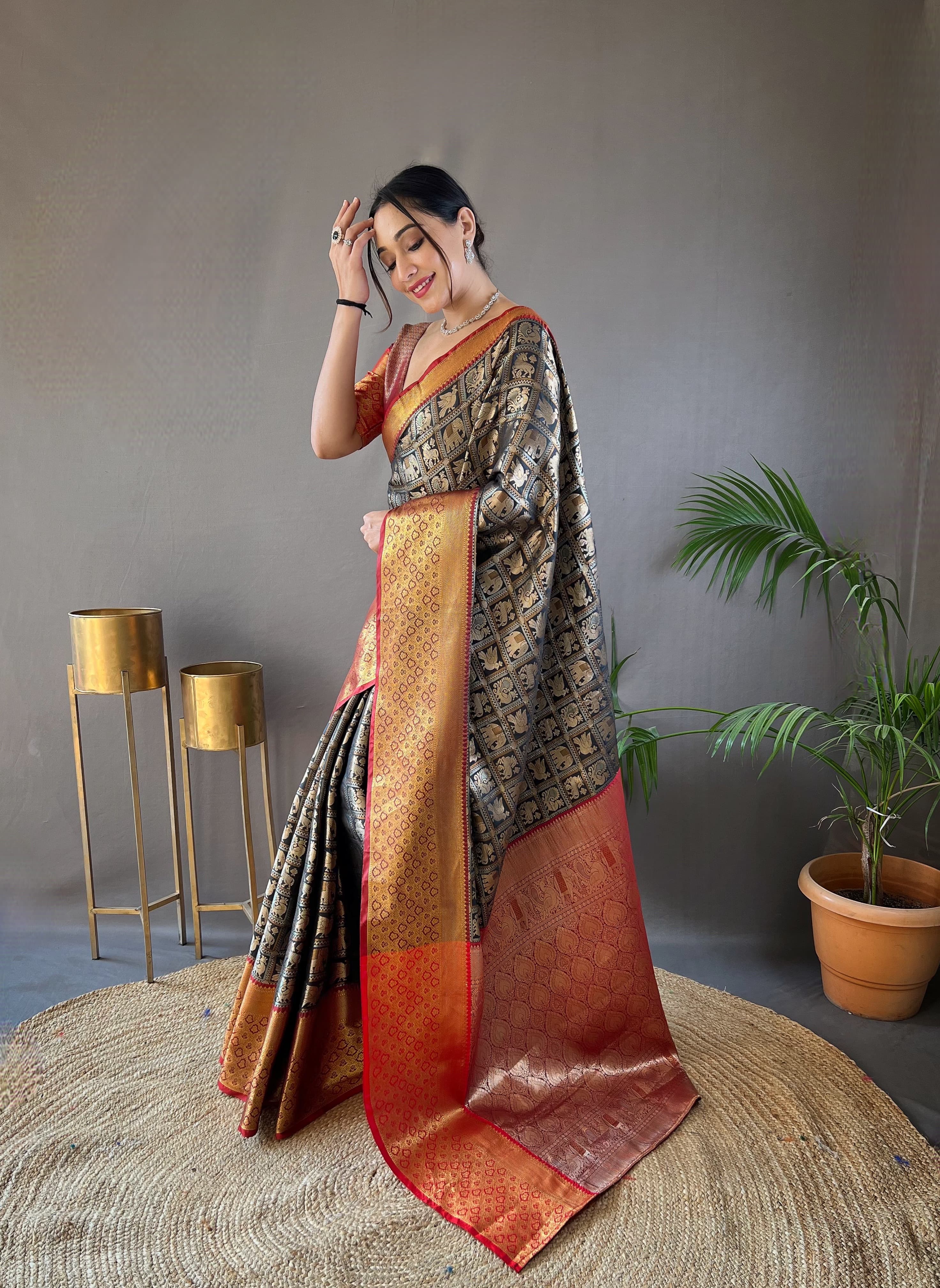 Beautiful Designer Kajal Pattu Silk Saree