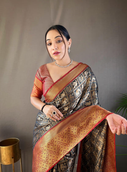Beautiful Designer Kajal Pattu Silk Saree