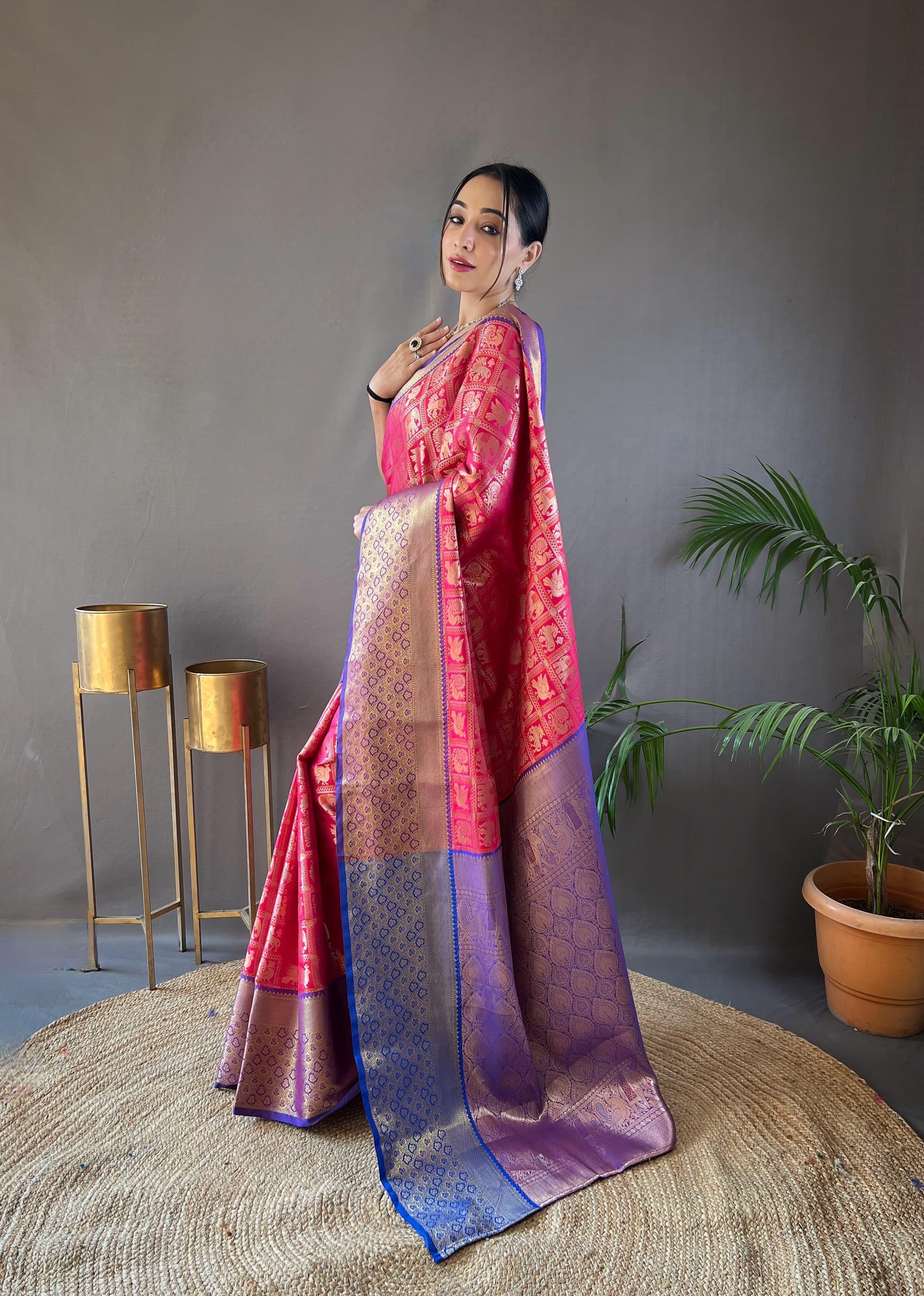 Beautiful Designer Kajal Pattu Silk Saree