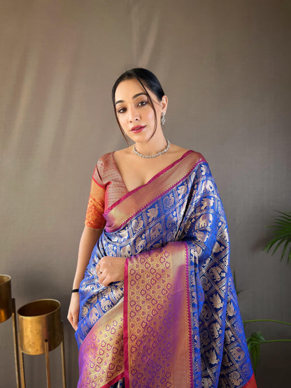 Beautiful Designer Kajal Pattu Silk Saree