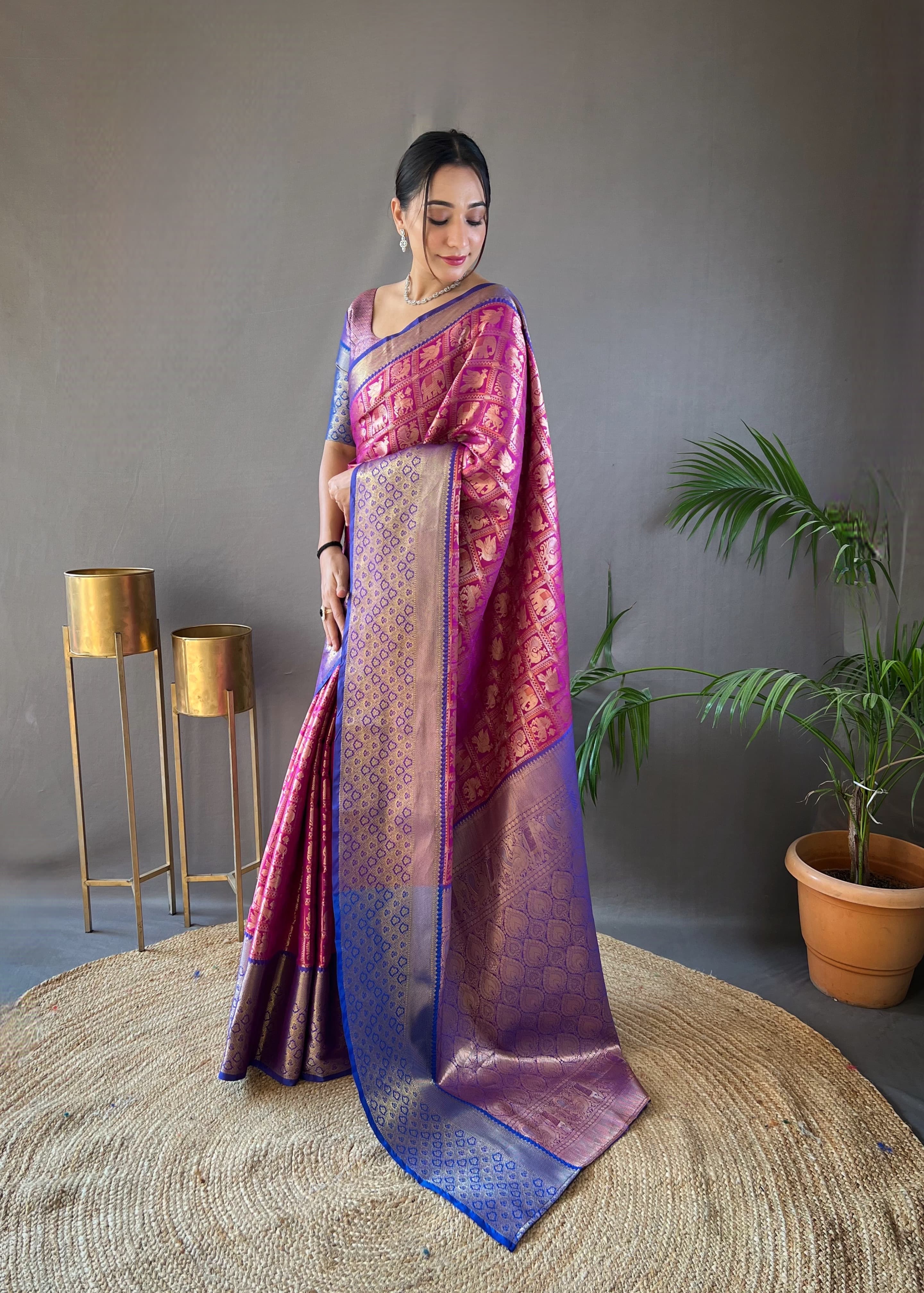 Beautiful Designer Kajal Pattu Silk Saree