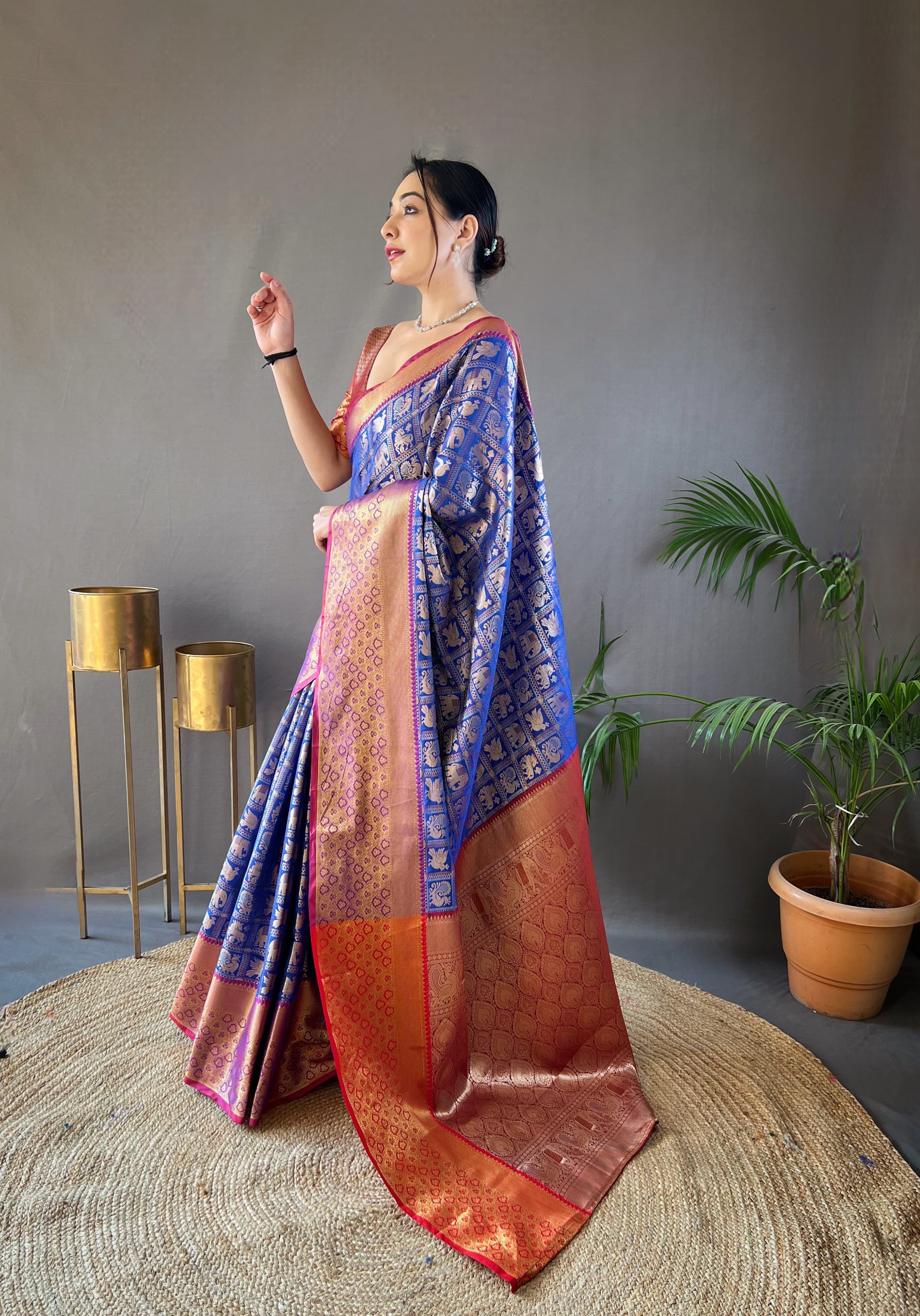 Beautiful Designer Kajal Pattu Silk Saree