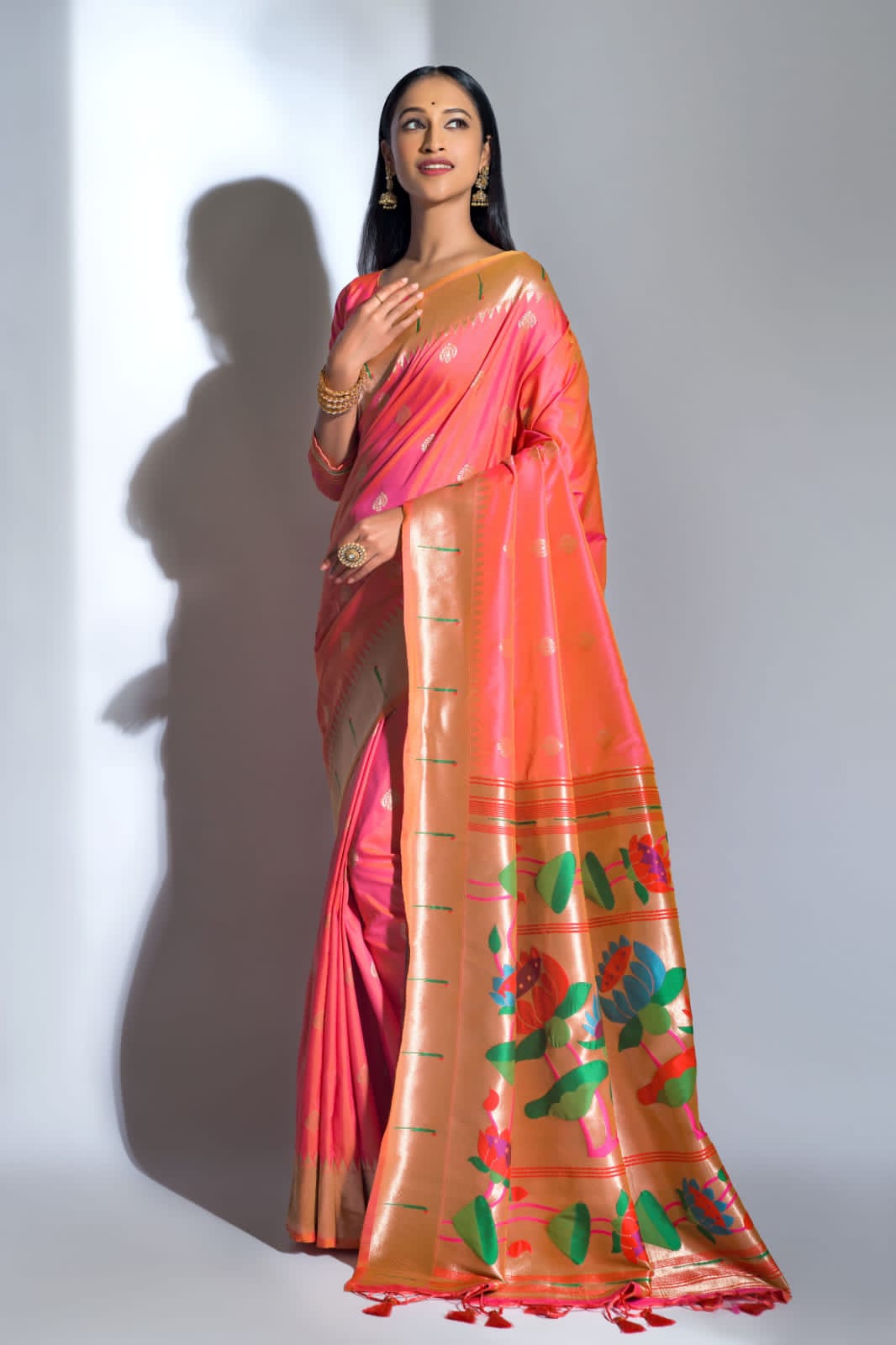 Beautiful Designer Banarasi Soft Silk Paithani Saree