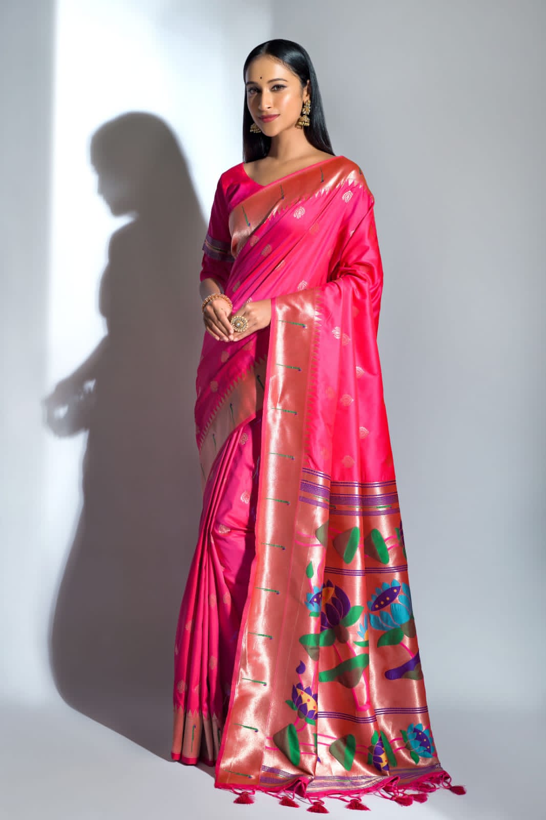 Beautiful Designer Banarasi Soft Silk Paithani Saree