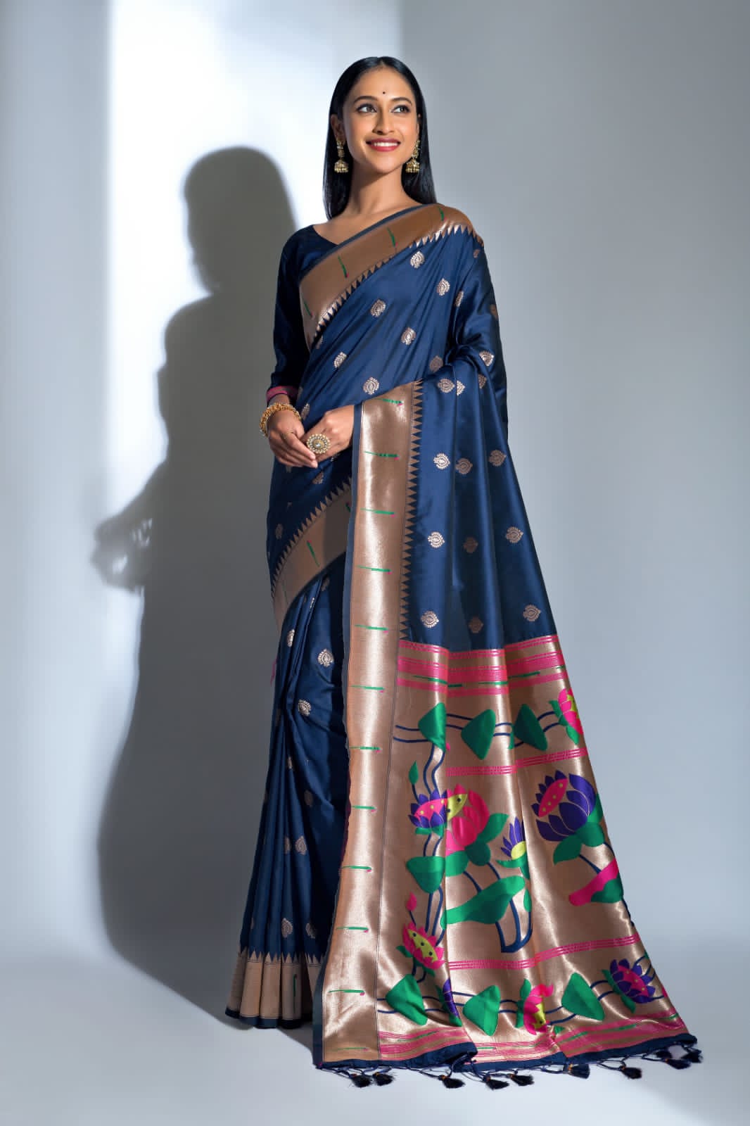 Beautiful Designer Banarasi Soft Silk Paithani Saree