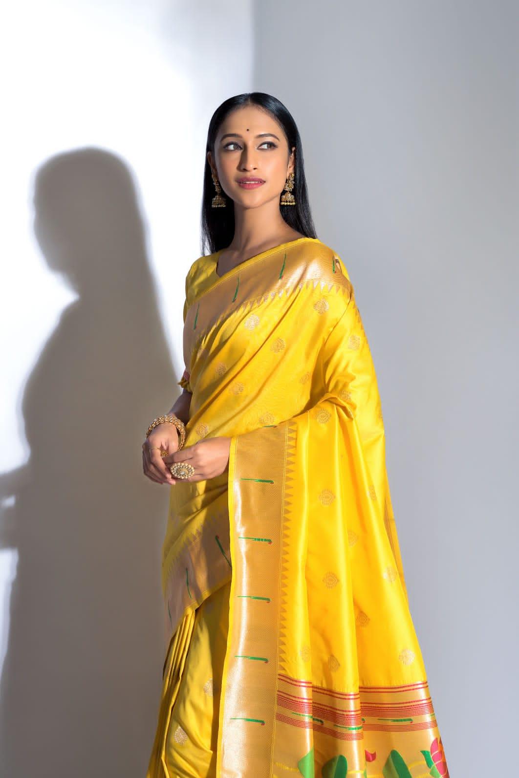 Beautiful Designer Banarasi Soft Silk Paithani Saree