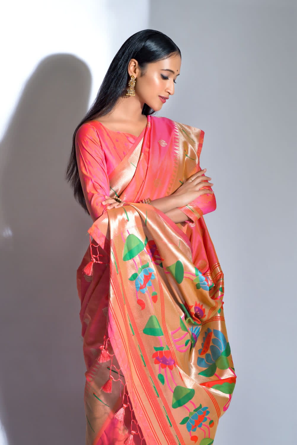 Beautiful Designer Banarasi Soft Silk Paithani Saree