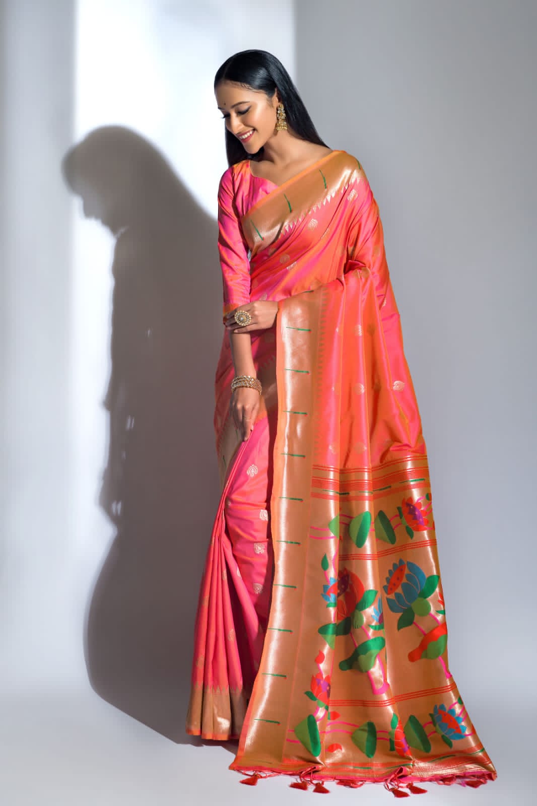 Beautiful Designer Banarasi Soft Silk Paithani Saree