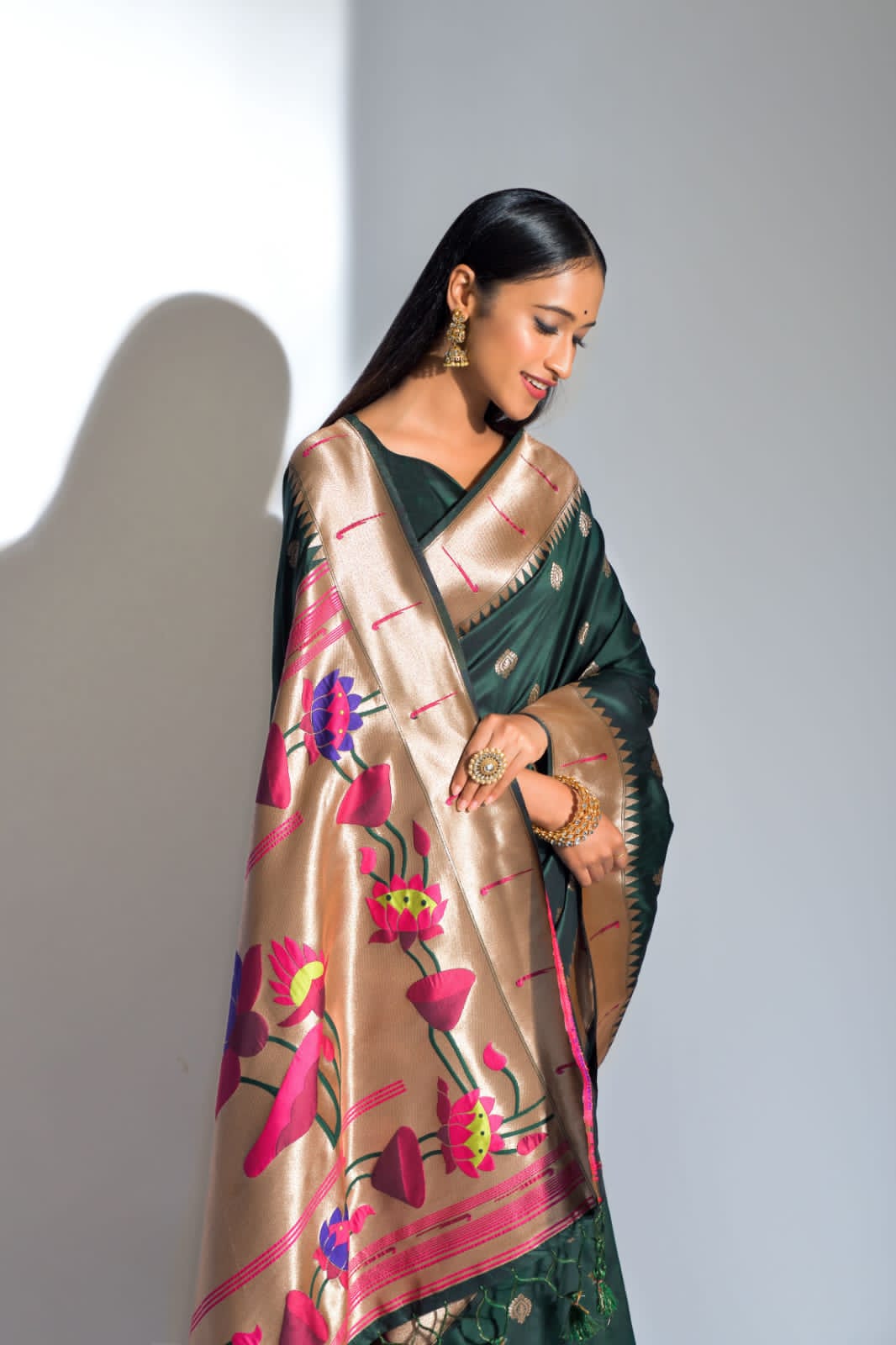 Beautiful Designer Banarasi Soft Silk Paithani Saree