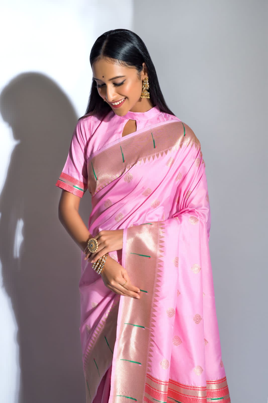 Beautiful Designer Banarasi Soft Silk Paithani Saree