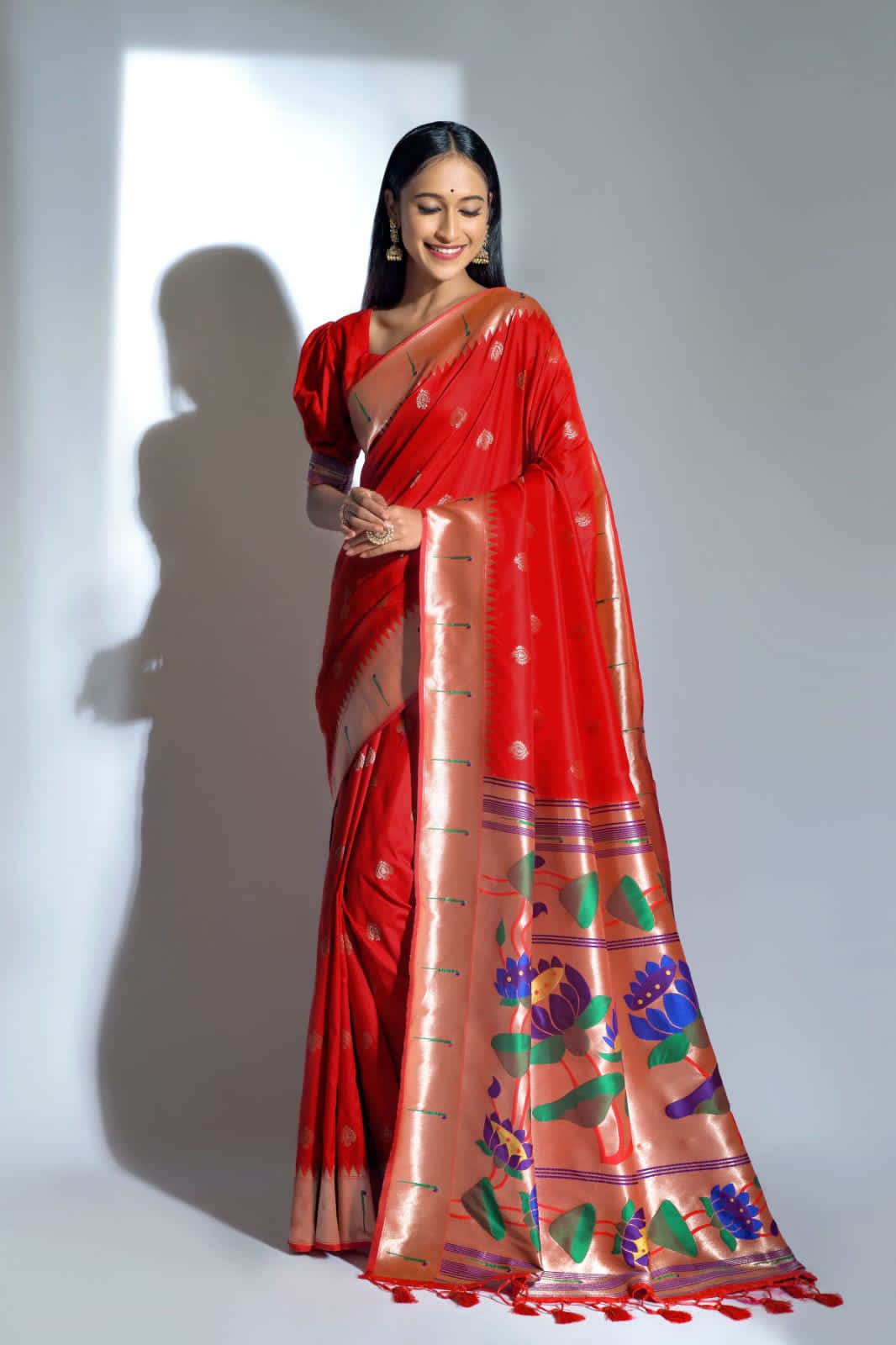 Beautiful Designer Banarasi Soft Silk Paithani Saree