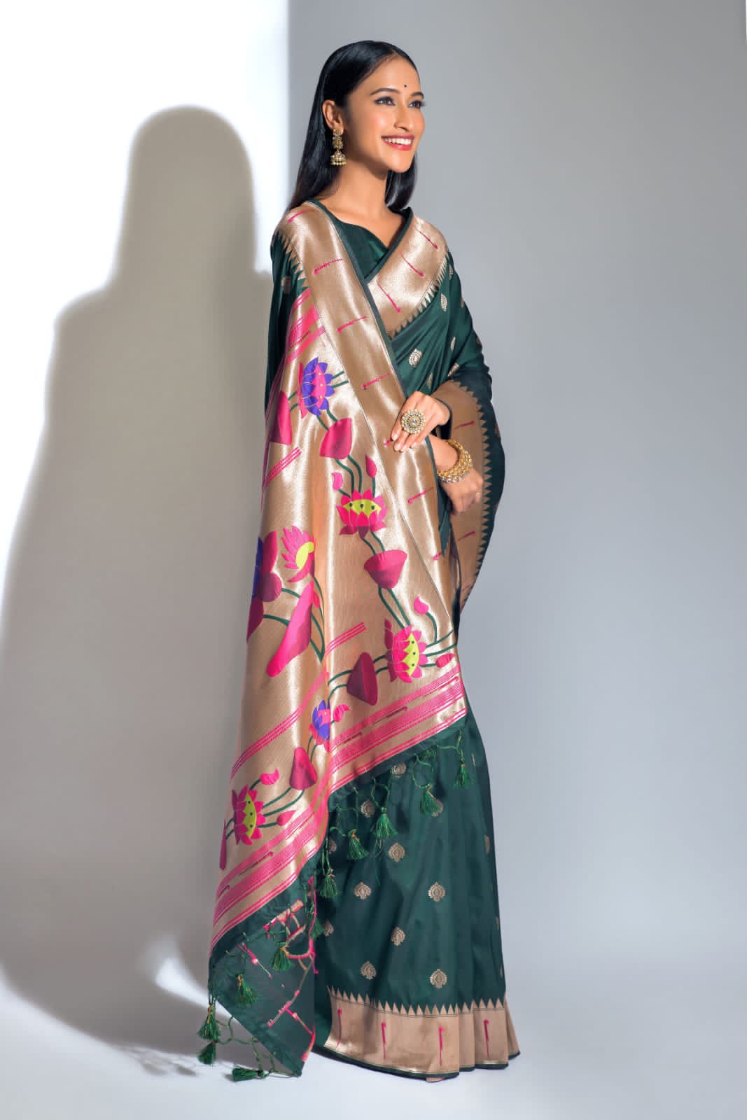 Beautiful Designer Banarasi Soft Silk Paithani Saree