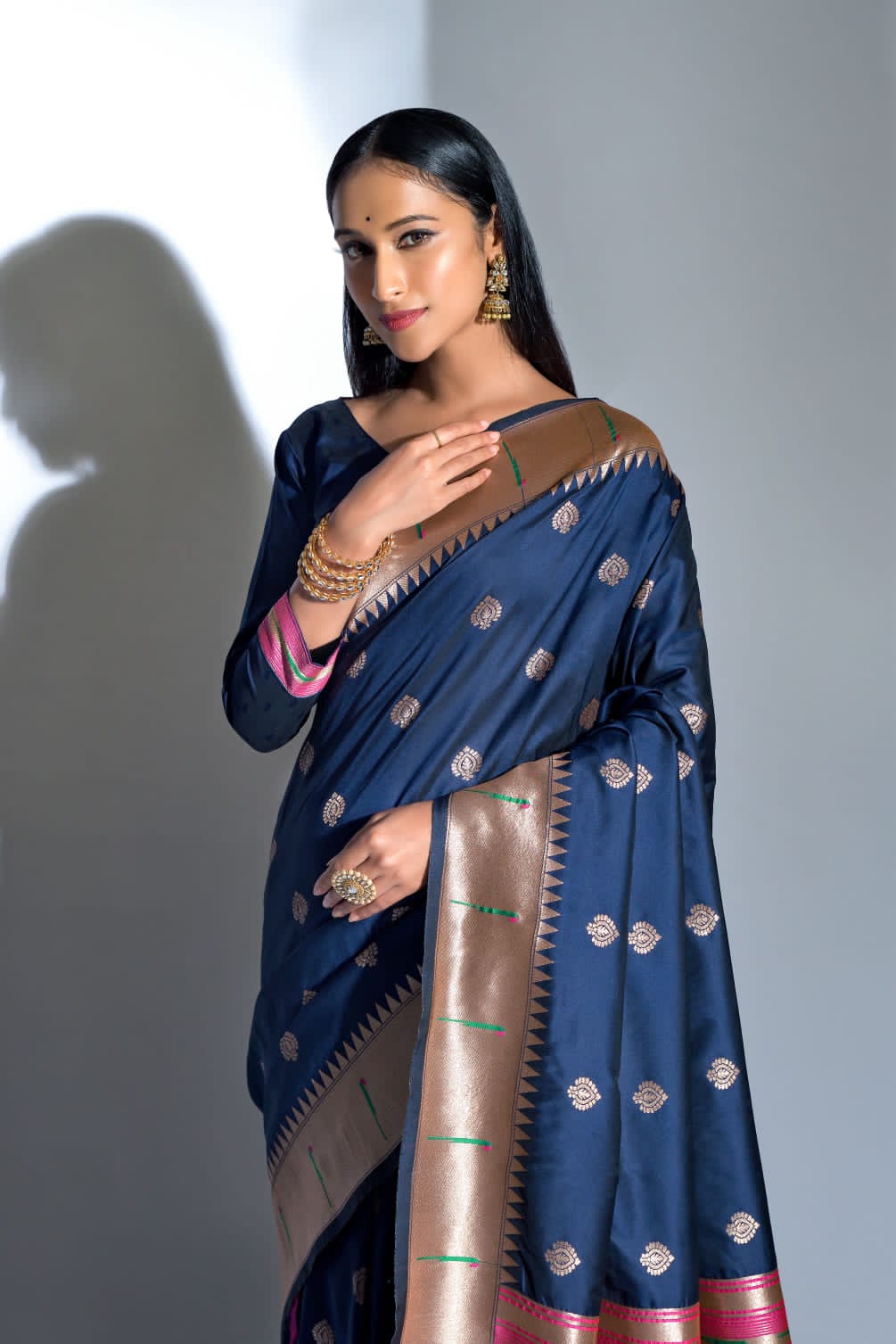 Beautiful Designer Banarasi Soft Silk Paithani Saree