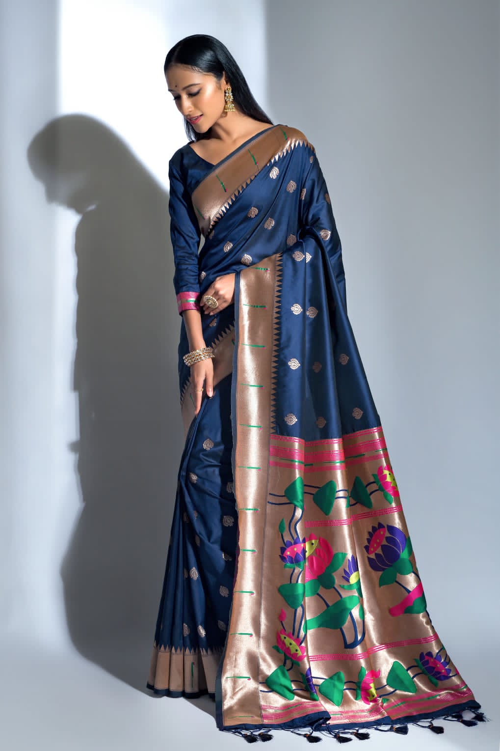 Beautiful Designer Banarasi Soft Silk Paithani Saree