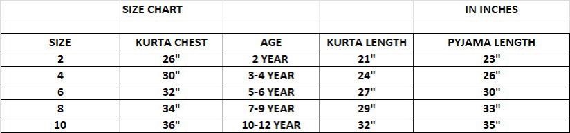 Beautiful Designer Little Kids Printed Kurta Pyjama