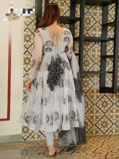 Beautiful Designer Georgette Punjabi Alia Cut Salwar Suit