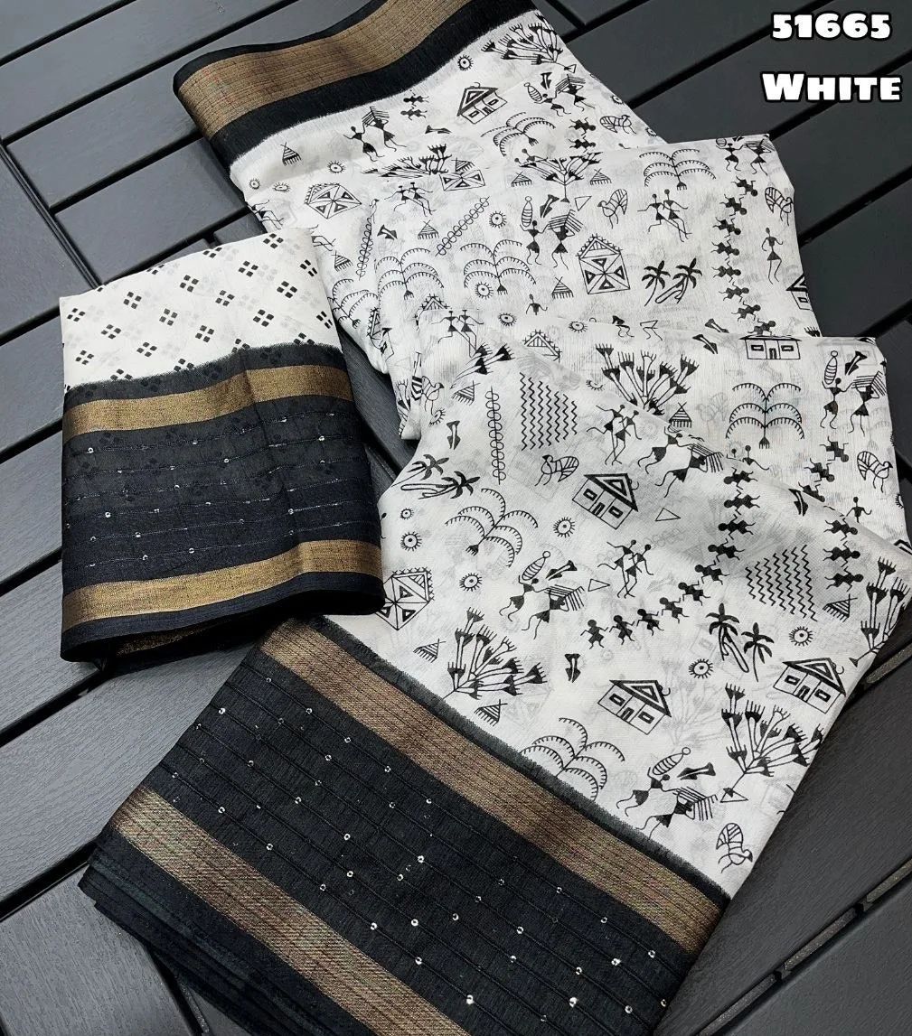 Beautiful Designer Crape Silk Saree