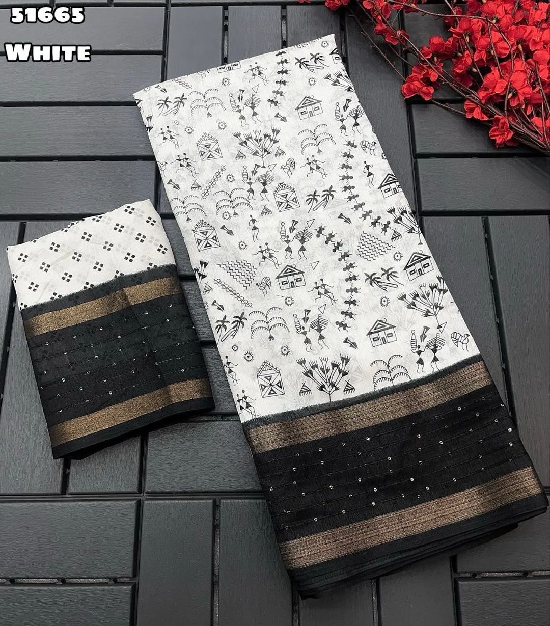 Beautiful Designer Crape Silk Saree