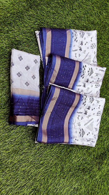 Beautiful Designer Crape Silk Saree