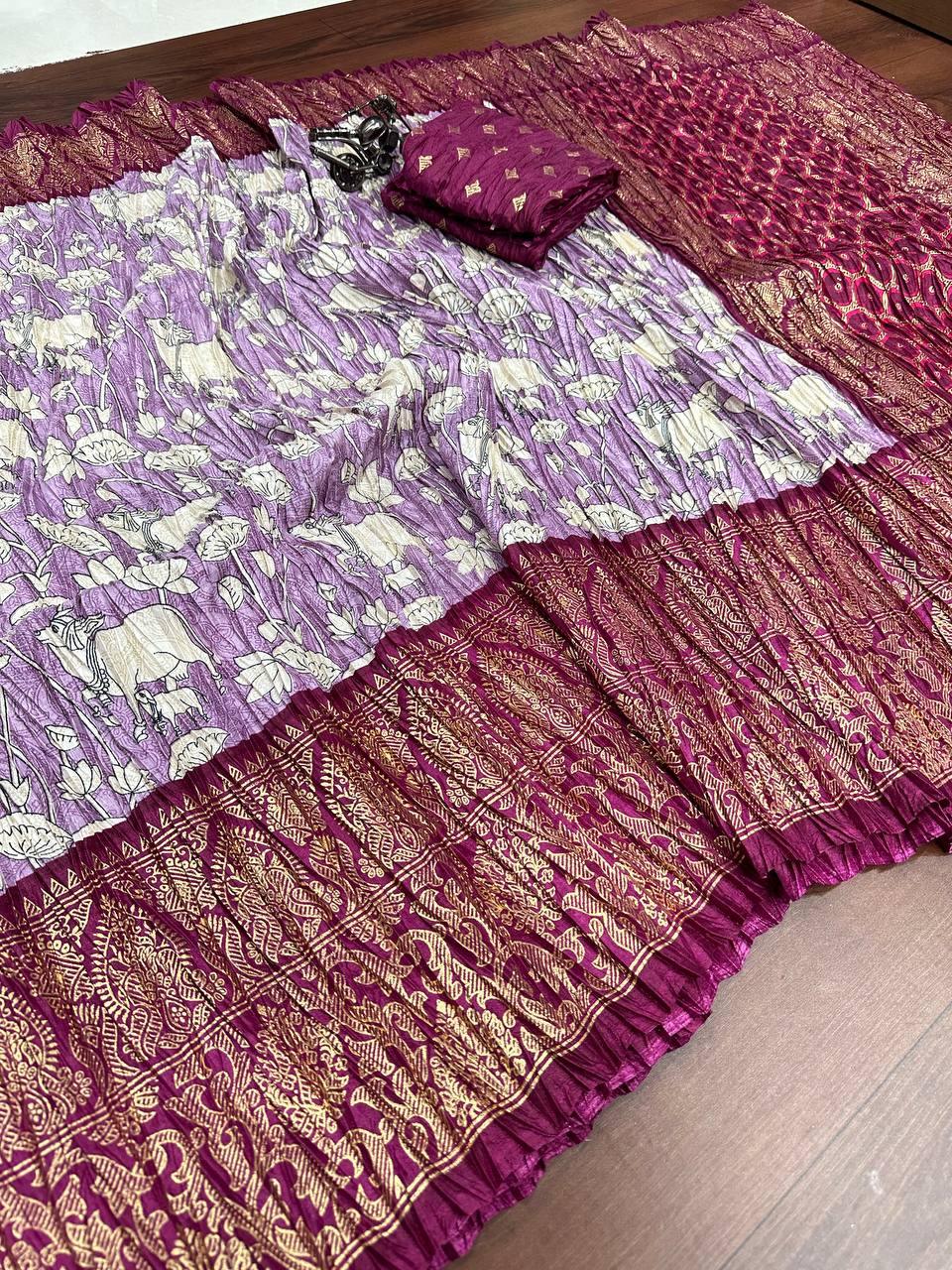 Beautiful Designer Dola Silk Saree