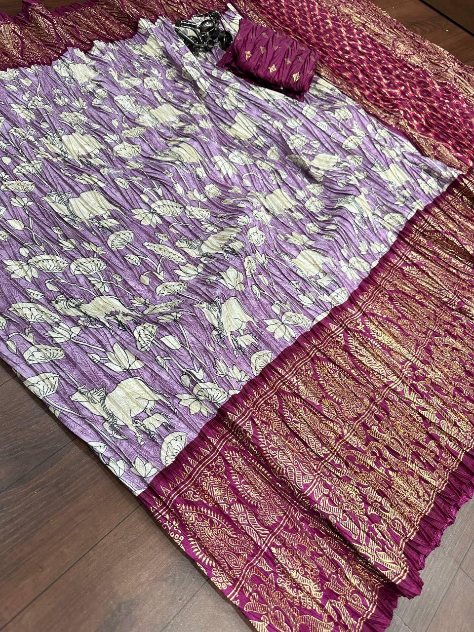 Beautiful Designer Dola Silk Saree