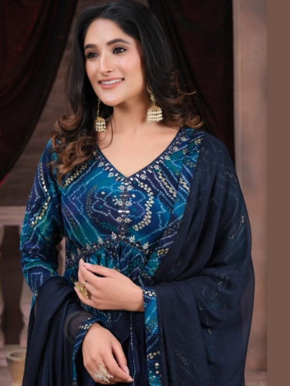 Beautiful Designer Alia Cut Anarkali Salwar Kameez