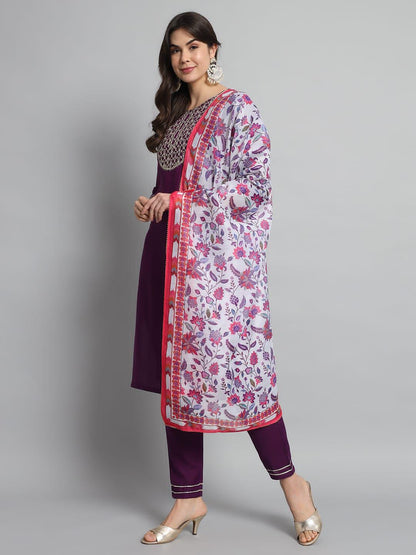 Beautiful Designer Linen Cotton Readymade Salwar Suit