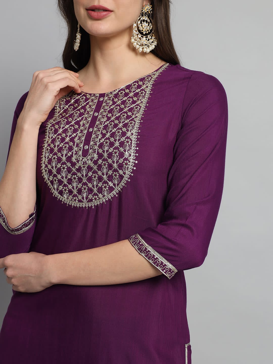 Beautiful Designer Linen Cotton Readymade Salwar Suit