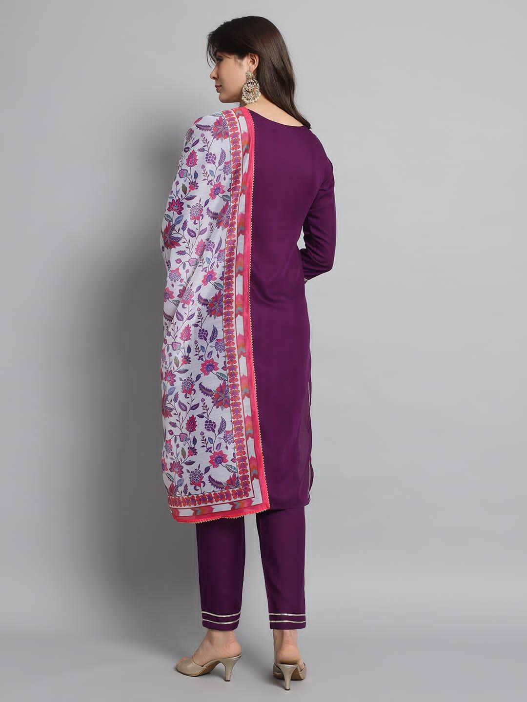 Beautiful Designer Linen Cotton Readymade Salwar Suit