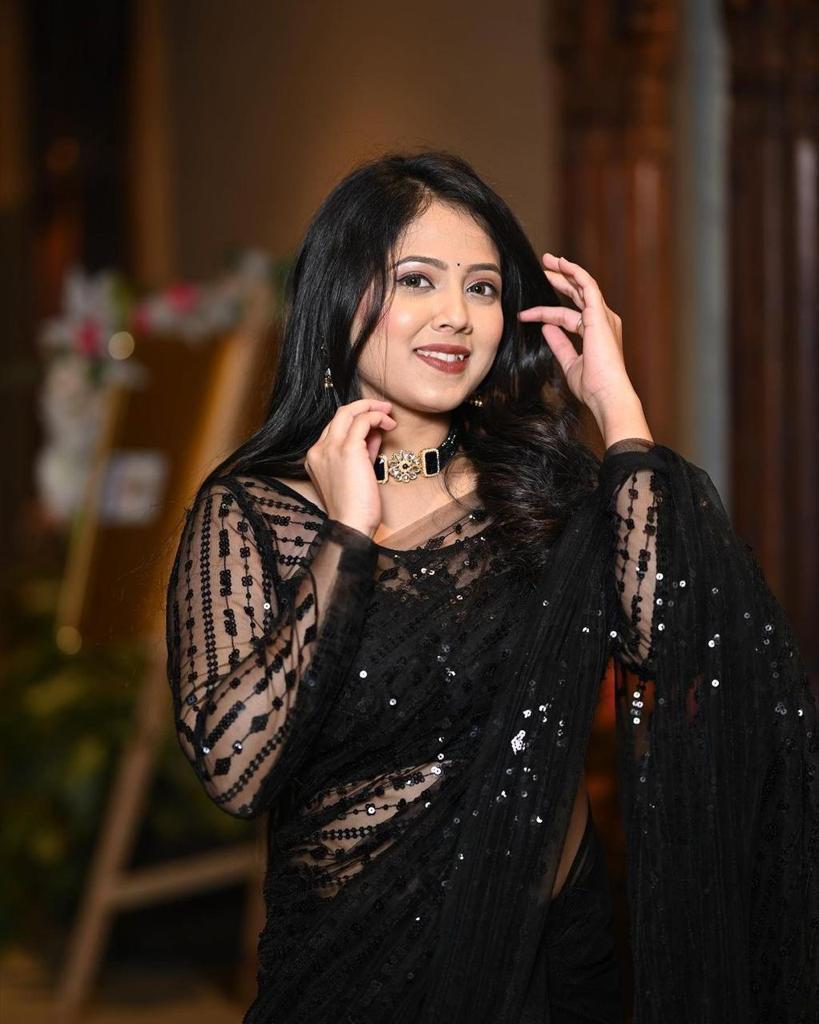 Beautiful Designer Georgette Sequence Saree