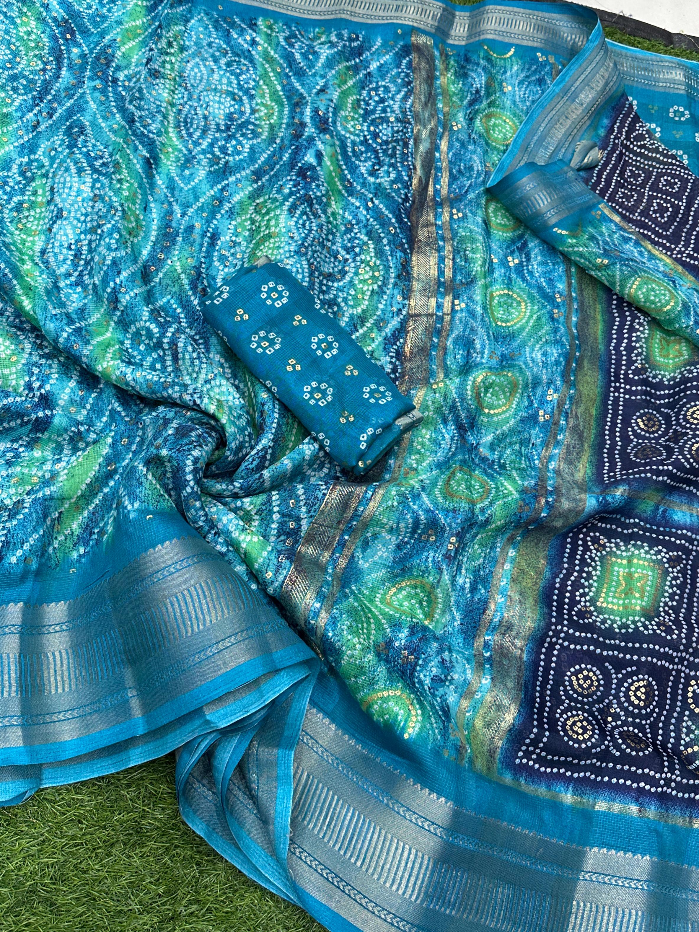 Beautiful Designer Jaipuri Cotton Saree