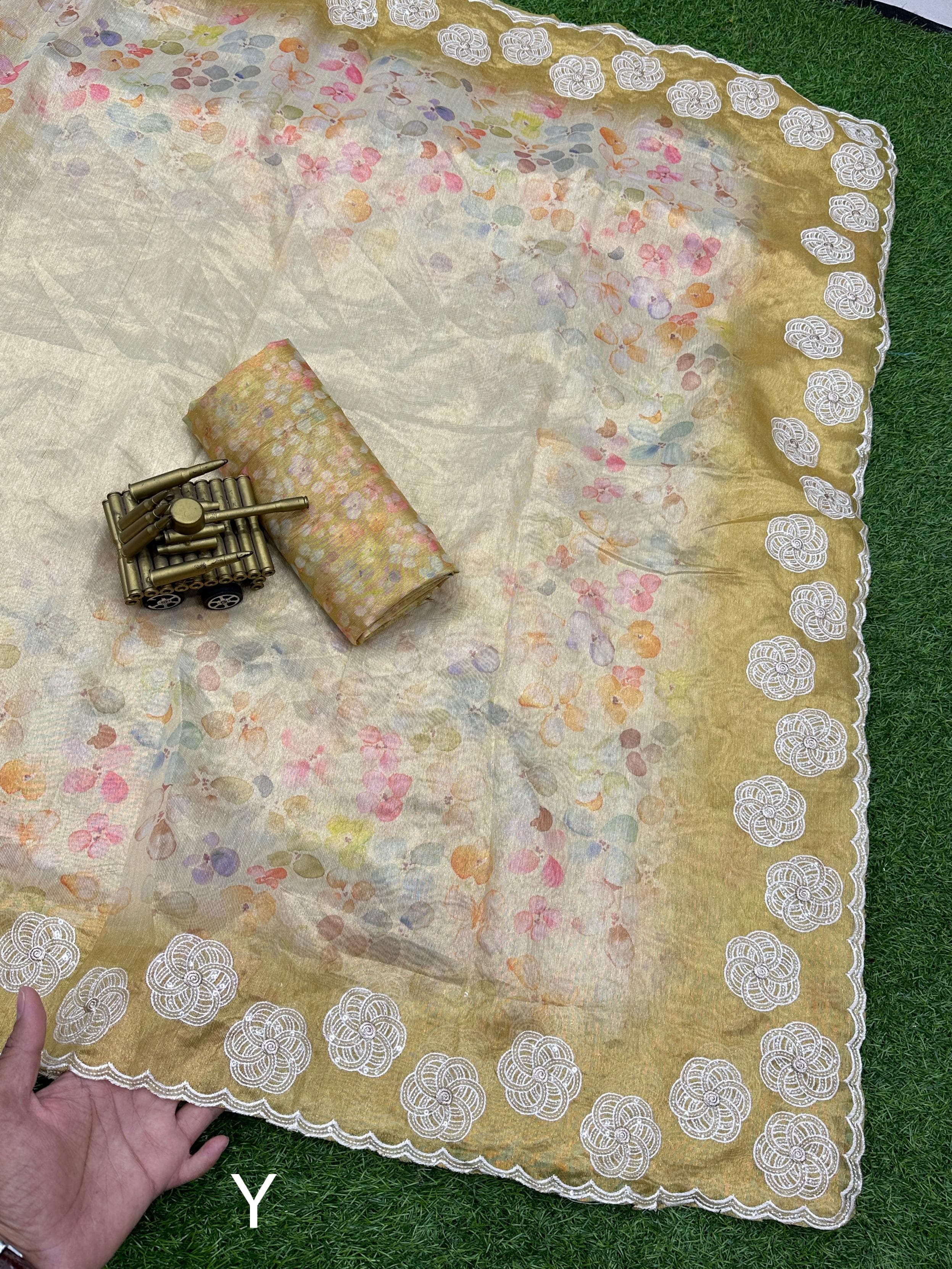 Beautiful Designer Soft Organza Saree