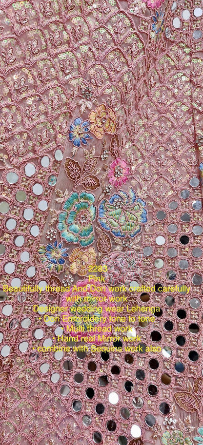 Beautiful Designer Heavy Net Sequence Dimond work Lehenga Choli
