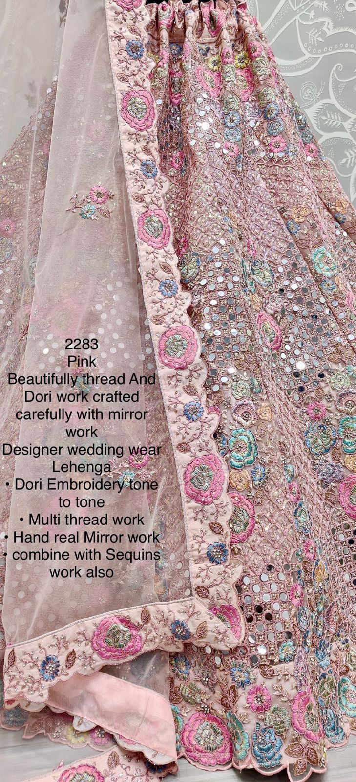 Beautiful Designer Heavy Net Sequence Dimond work Lehenga Choli