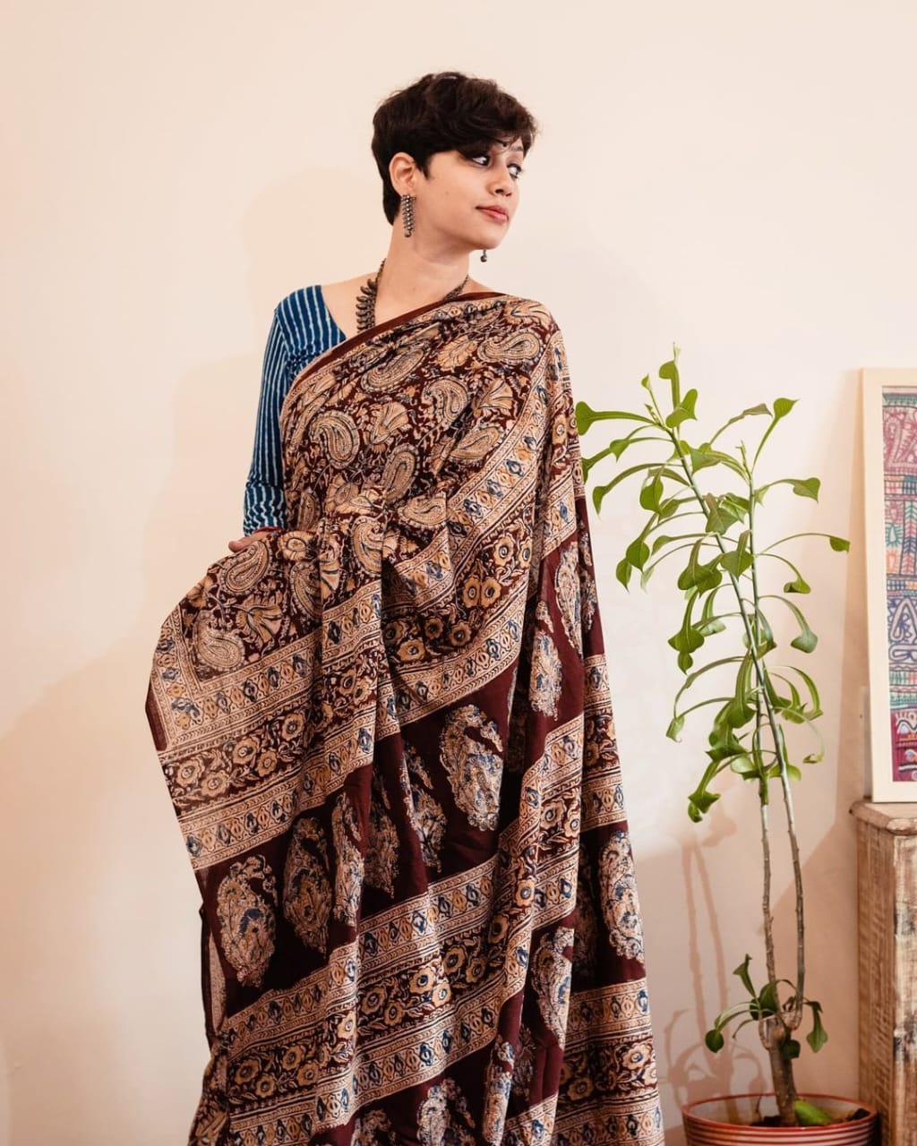Beautiful Designer Imported Cotton Silk with Digital Print Saree