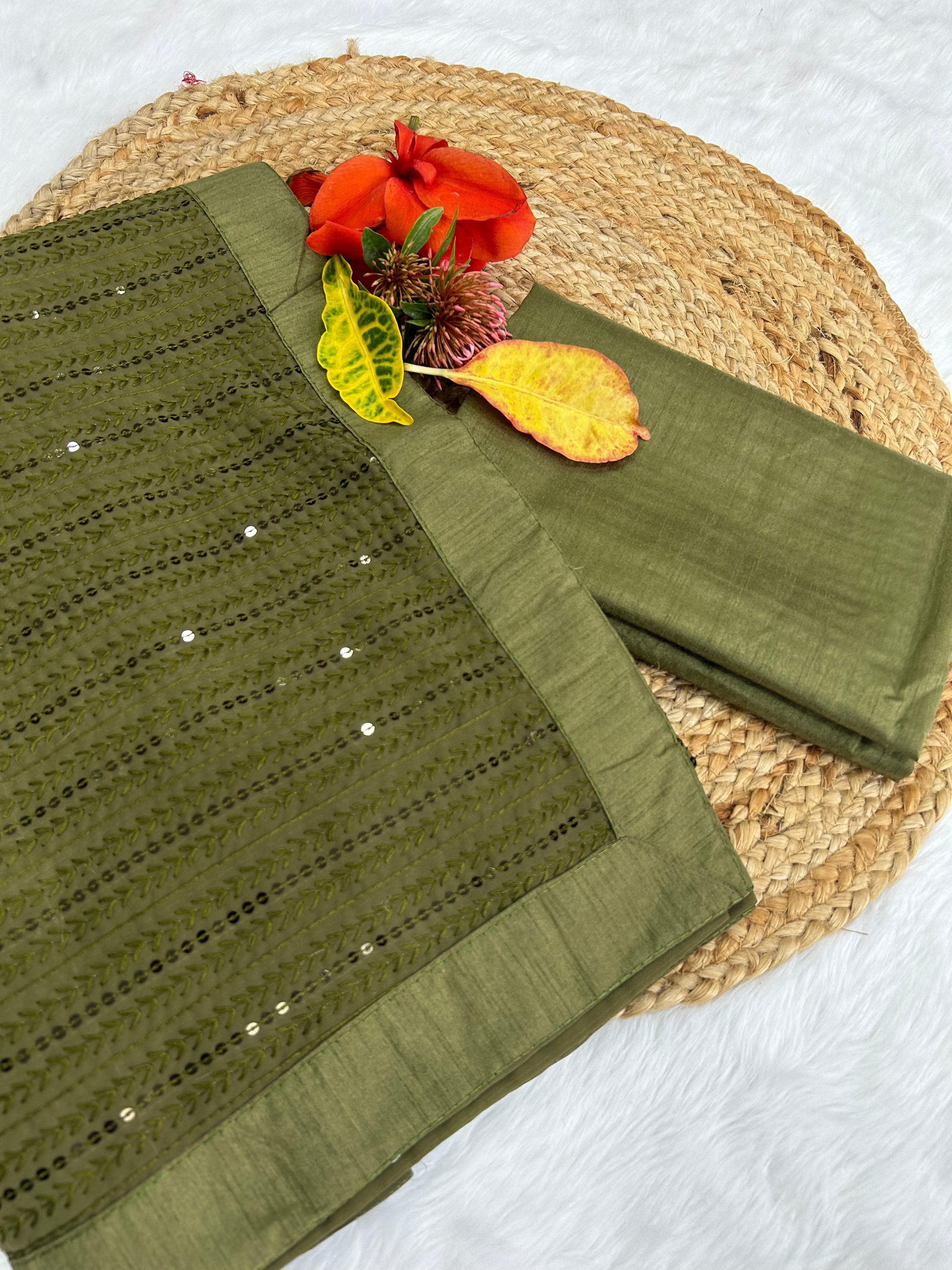 Beautiful Designer Heavy Georgette Exclusive Sequanc Saree Design 5020