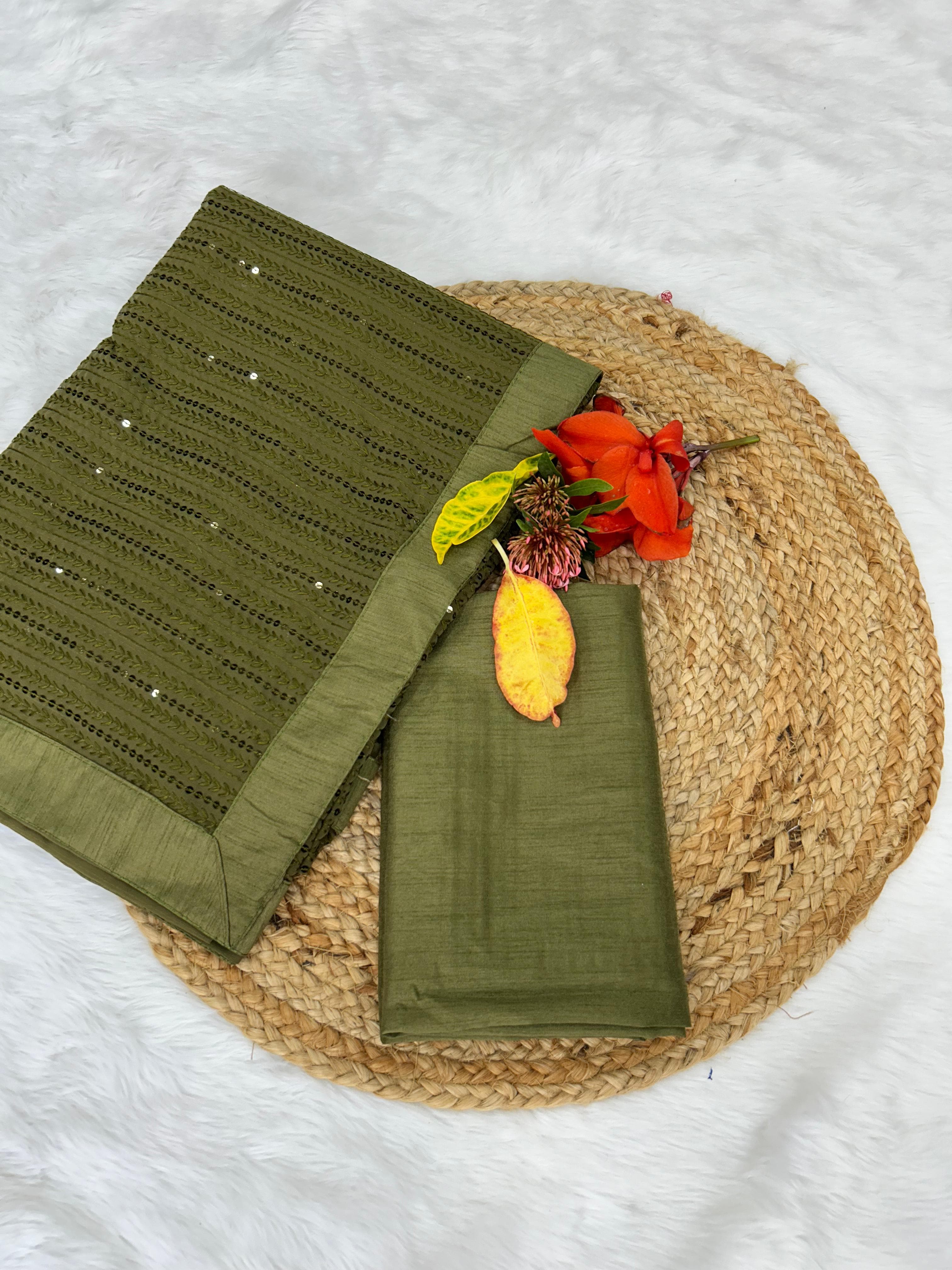 Beautiful Designer Heavy Georgette Exclusive Sequanc Saree Design 5020