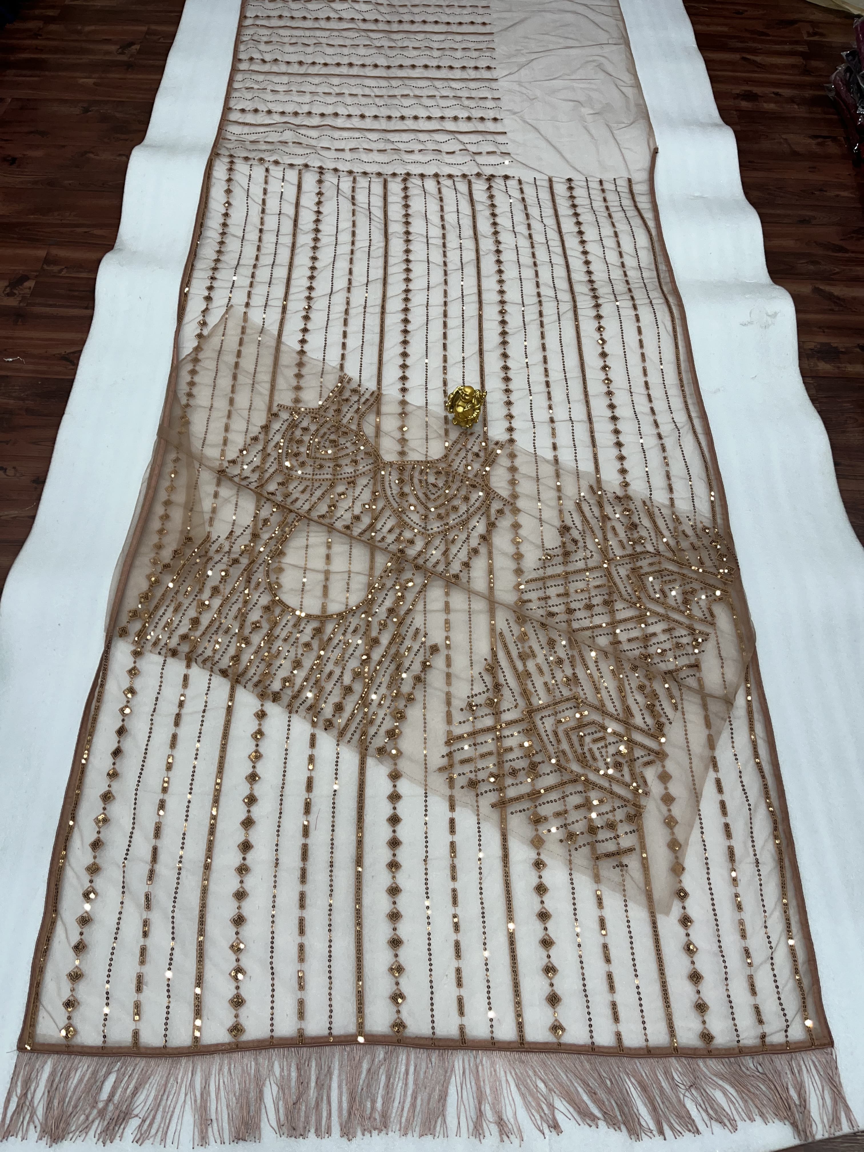 Beautiful Designer Heavy Mono Net Sequanc Saree