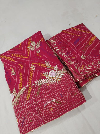 Beautiful Rajasthani Traditional Bandhej Lehenga Choli
