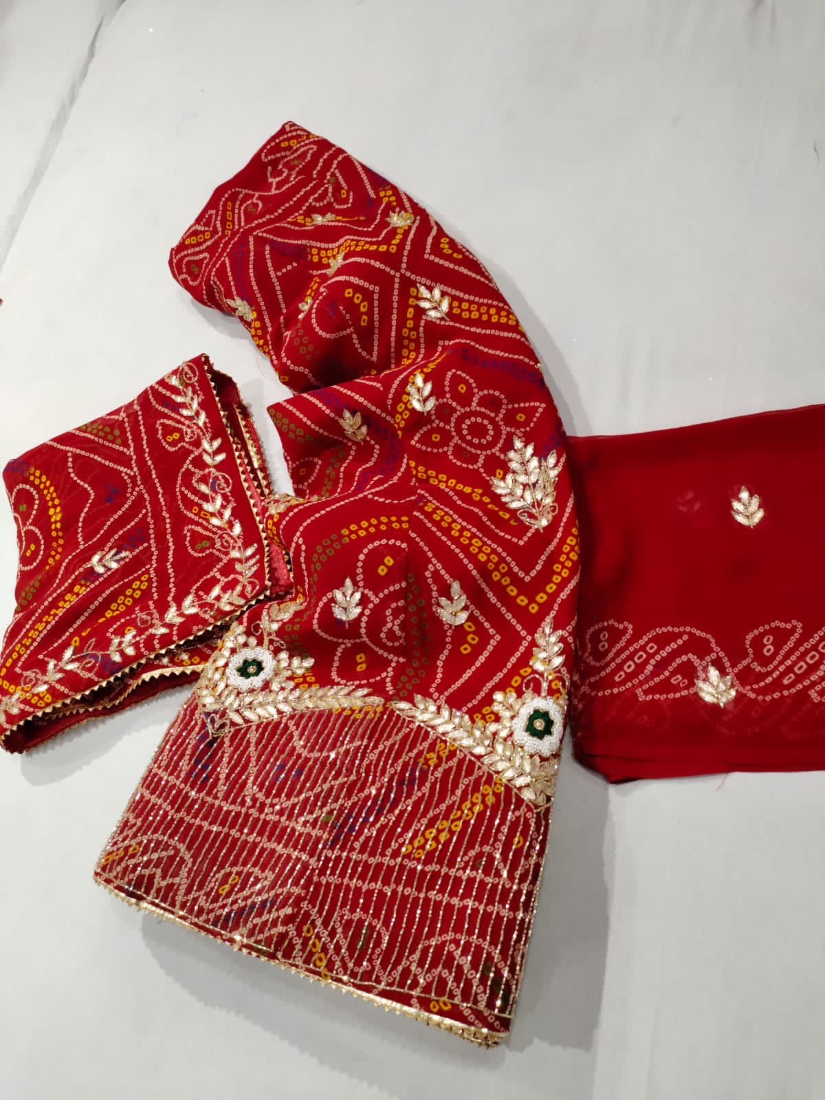Beautiful Rajasthani Traditional Bandhej Lehenga Choli