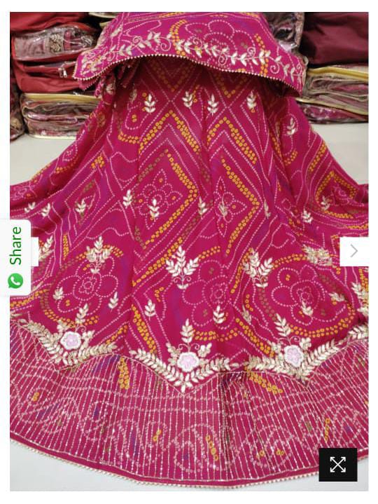 Beautiful Rajasthani Traditional Bandhej Lehenga Choli