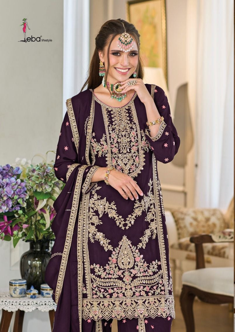 Beautiful Designer Eba Aahana 1672-1674 Series Latest Pakistani Salwar Kameez