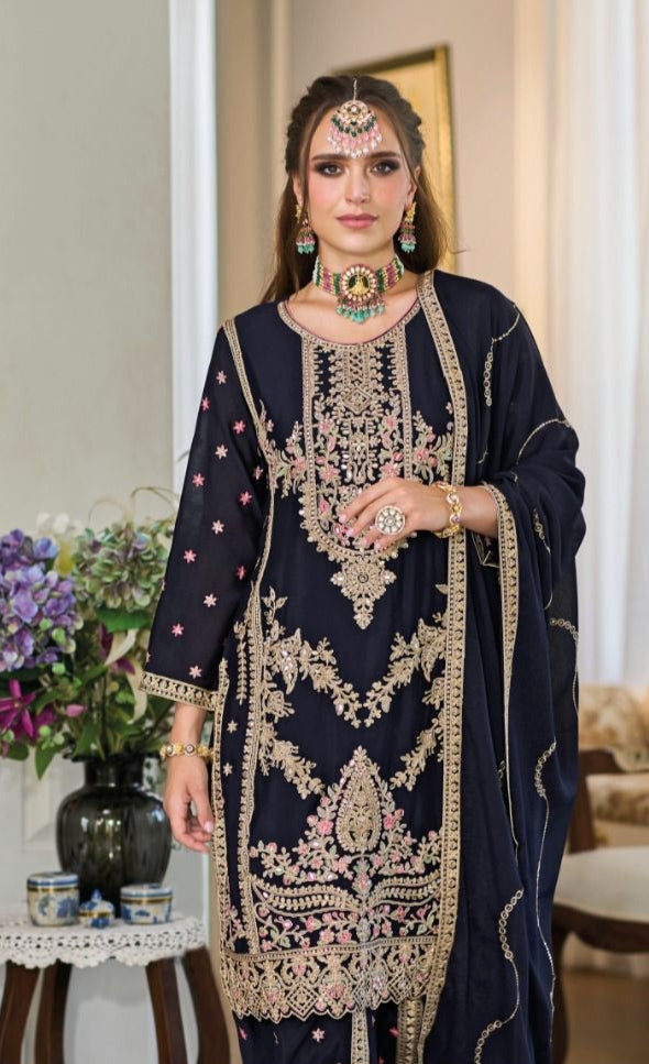 Beautiful Designer Eba Aahana 1672-1674 Series Latest Pakistani Salwar Kameez