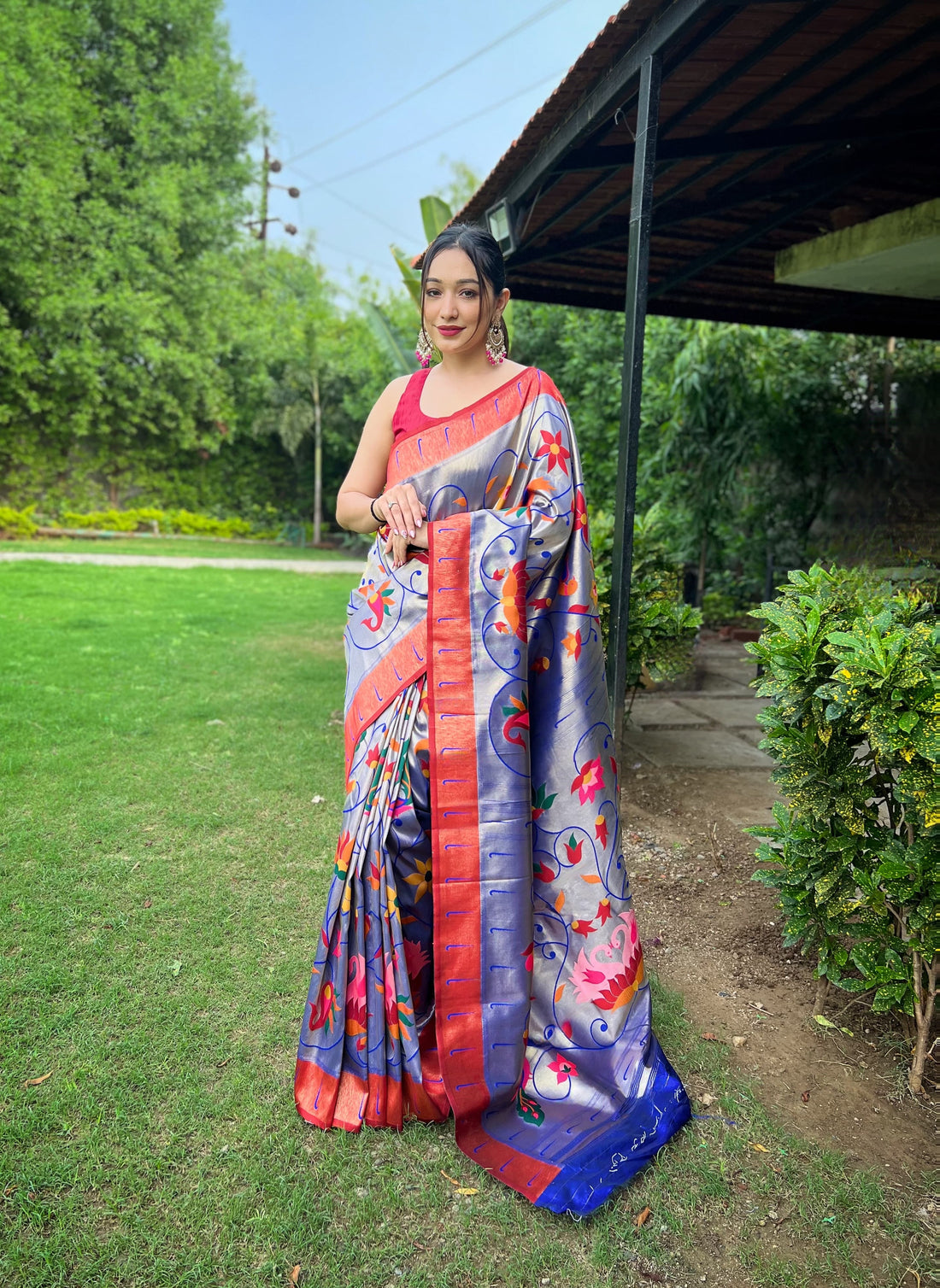 Beautiful Designer Pure Paithani Silk Saree