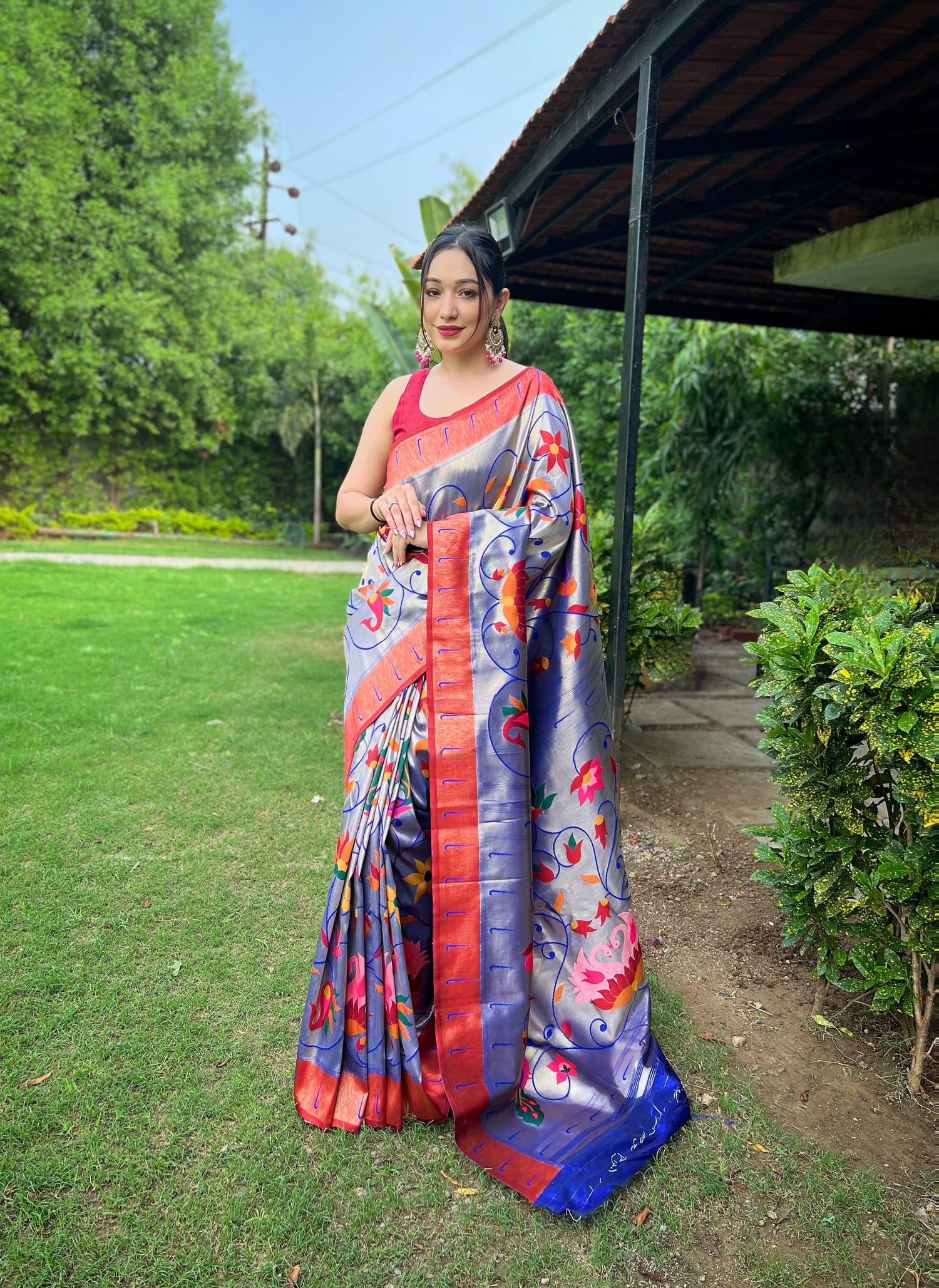 Beautiful Designer Pure Paithani Silk Saree