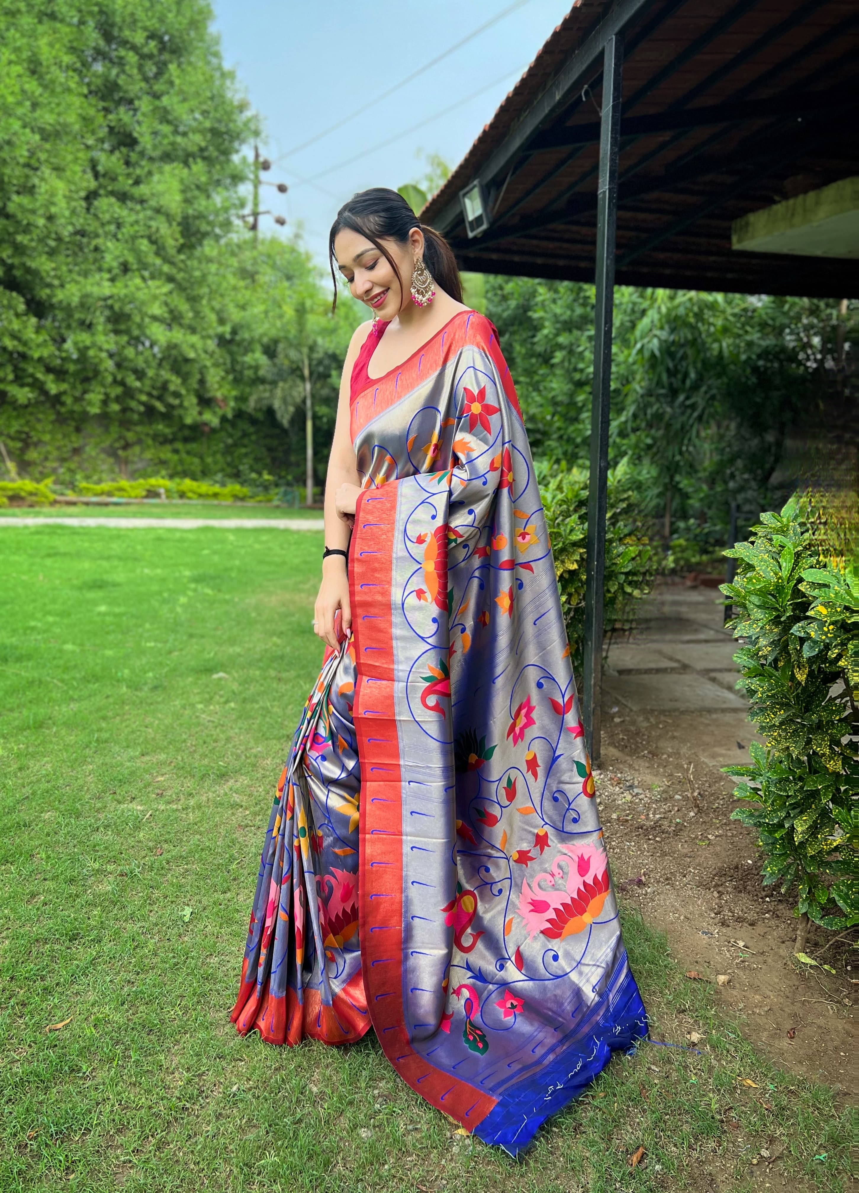 Beautiful Designer Pure Paithani Silk Saree