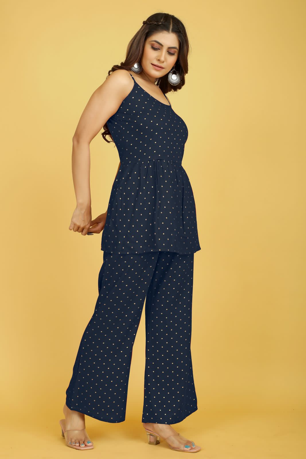 Beautiful Designer Women Top With Plazzo Set